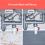 3 in 1 SET: Under Sink Mat with Cutout for Pipes-Cut to Size Under Sink Mat 34x22''-Cut to Fit Sink Mats Silicone