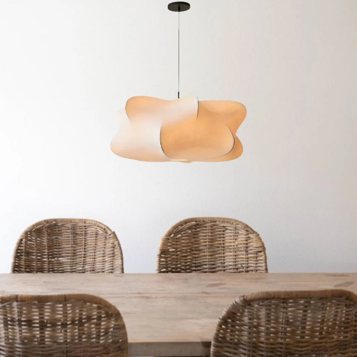 Wabi Sabi Silk Japan Hanging Lamp JOYINLED Lamp Store