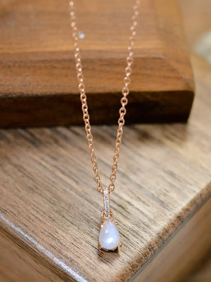 View details for Moonstone Teardrop Pendant Necklace Moonstone Teardrop Pendant Necklace