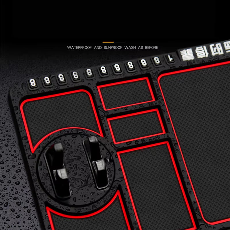 Non-Slip Phone Pad for 4-In-1 Car Parking Number Card Anti-Slip Mat Auto Holder Sticky anti Slide Dash Phone Mount