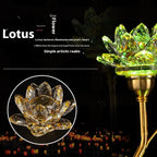 Colorful Lotus Plug-in Three Products Colored Glaze Led Pilot Lamp CJDropshipping