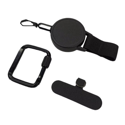 Anti-Theft Retractable Phone Lanyard Tether Cellphone Tab Strap with Carabiner Anti-Drop Harness for Hiking Cycling Climbing