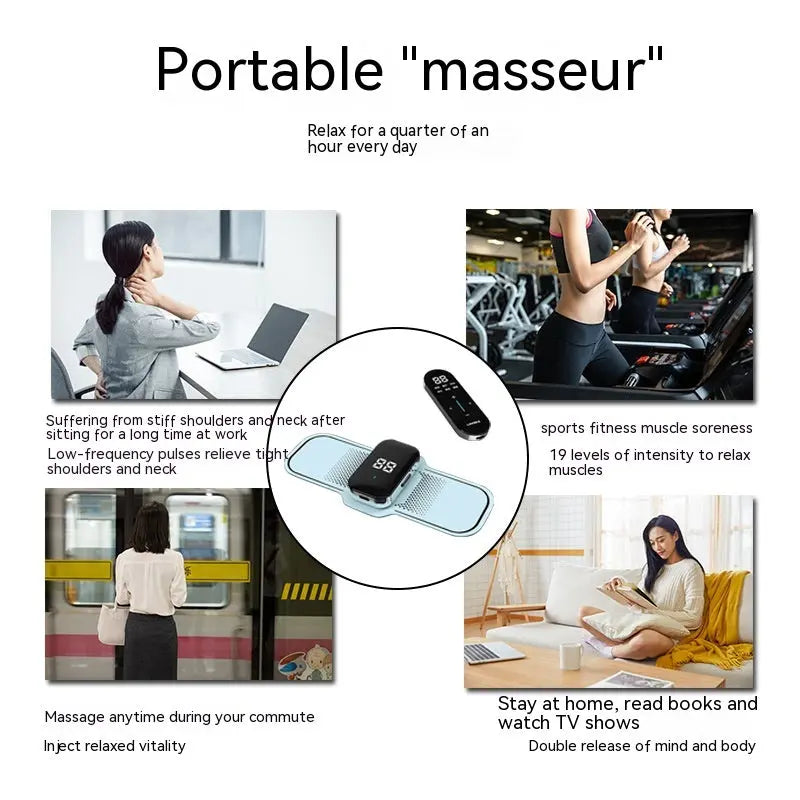 Multifunctional Pulse Heating Micro Current Mini Portable Shoulder And Neck Neck Massager CJDropshipping