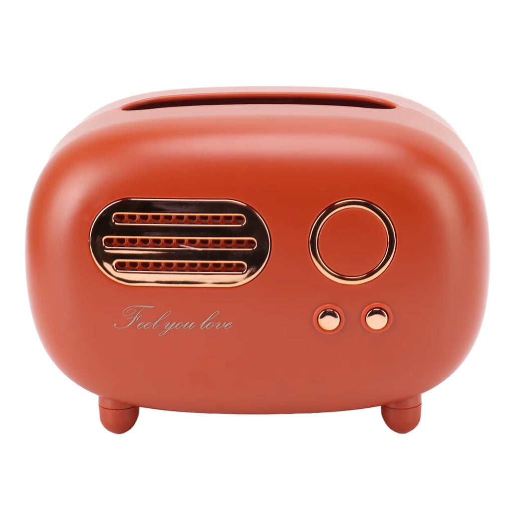 Vintage Radio Tissue Box Super Technology Retro Radio Tissue Box Plastic Multifunctional Beautiful for Bathroom for Kitchen