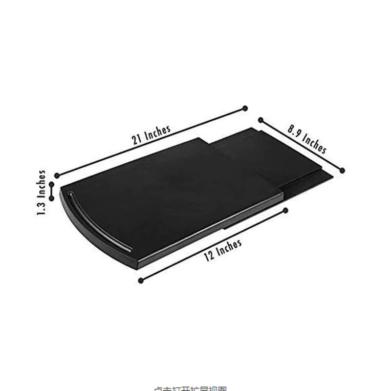 Sliding Coffee Maker Tray Mat Abs Base Sliding Shelf Countertop Storage Rolling Tray Kitchen Countertop Storage Mat with Wheels