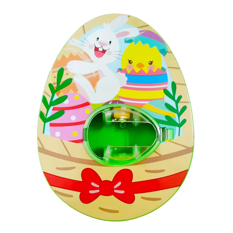 Easter Egg Decorating Kit Diy Graffiti Electric Rotating Machine with Rabbit Egg Painting Machine Lights Music Painter
