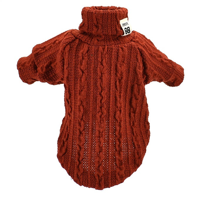 Dog Sweater Turtleneck Solid Color Dogs Clothes Warm Cotton For Puppy Small Medium Dogs Sweatshirt Jacket Chihuahua Teddy South Bay Evans General Store