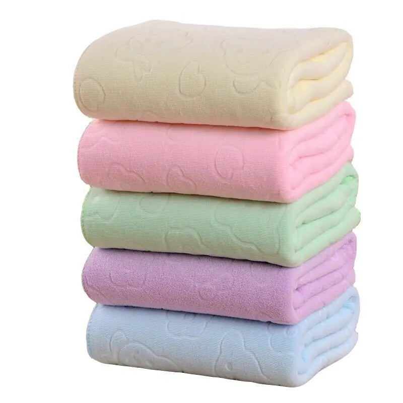 140X70CM Pet Bath Towel Oversized Microfiber Towel Strong Absorbing