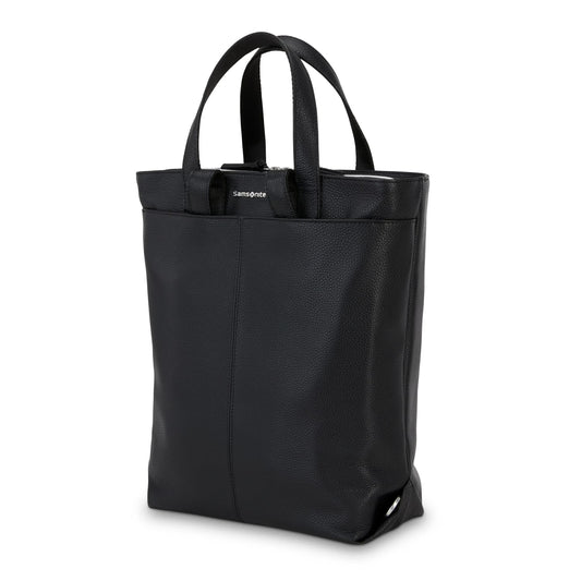 Samsonite Business Convertible Leather Backpack - Black All-in-One Store