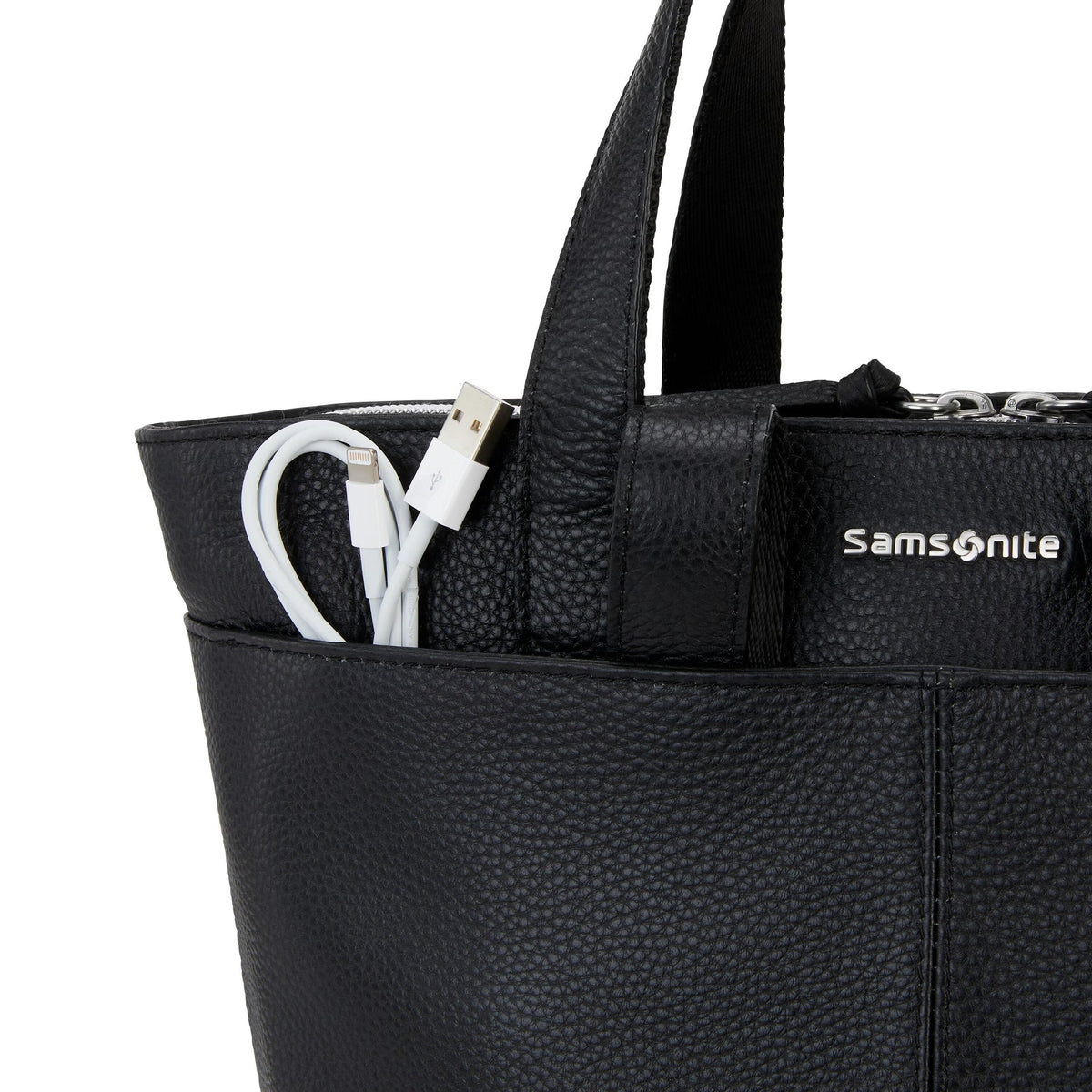 Samsonite Business Convertible Leather Backpack - Black All-in-One Store