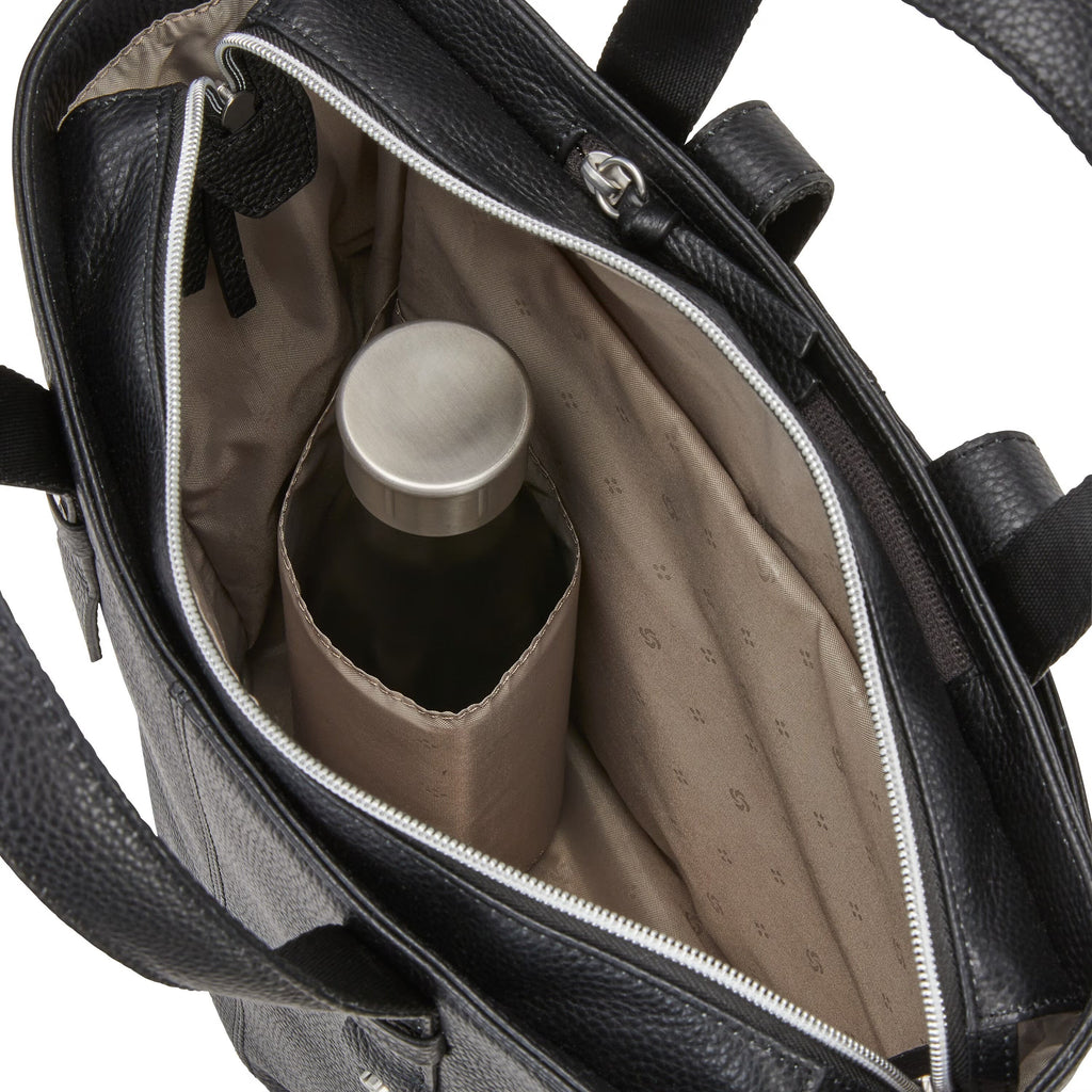 Samsonite Business Convertible Leather Backpack - Black All-in-One Store