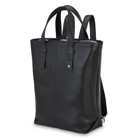 Samsonite Business Convertible Leather Backpack - Black All-in-One Store