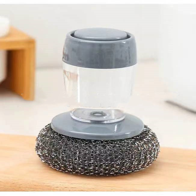 Kitchen Soap Dispensing Palm Brush Cleaner Push-type Brush Kitchen Detergent Tools Shop1104358116 Store