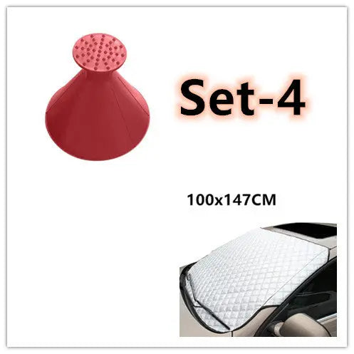 Flag Village Auto Tools Car snow block front windshield antifreeze cover winter front gear snowboard windshield snow cover frost guard ITIMPORT Oficjalny Store