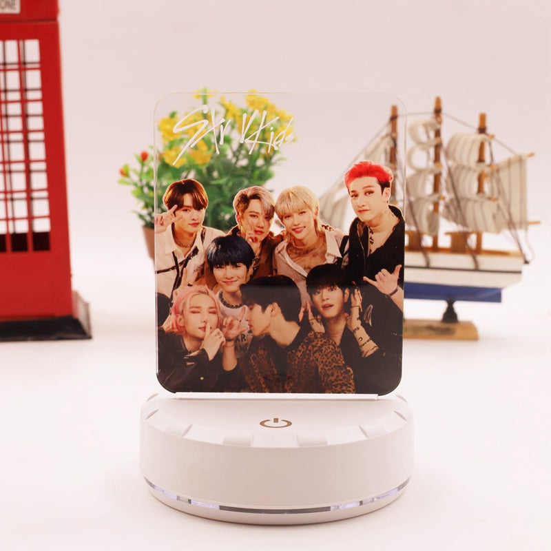 Stray kids Surrounding Fang Can Han Zhicheng Xu Zhangbin Gift Colorful LED Lights Night Light CJDropshipping