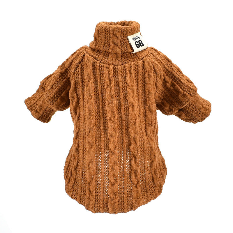 Dog Sweater Turtleneck Solid Color Dogs Clothes Warm Cotton For Puppy Small Medium Dogs Sweatshirt Jacket Chihuahua Teddy South Bay Evans General Store