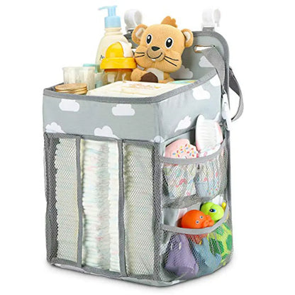 Portable Baby Crib Organizer Bed Hanging Bag Maroon Asteria