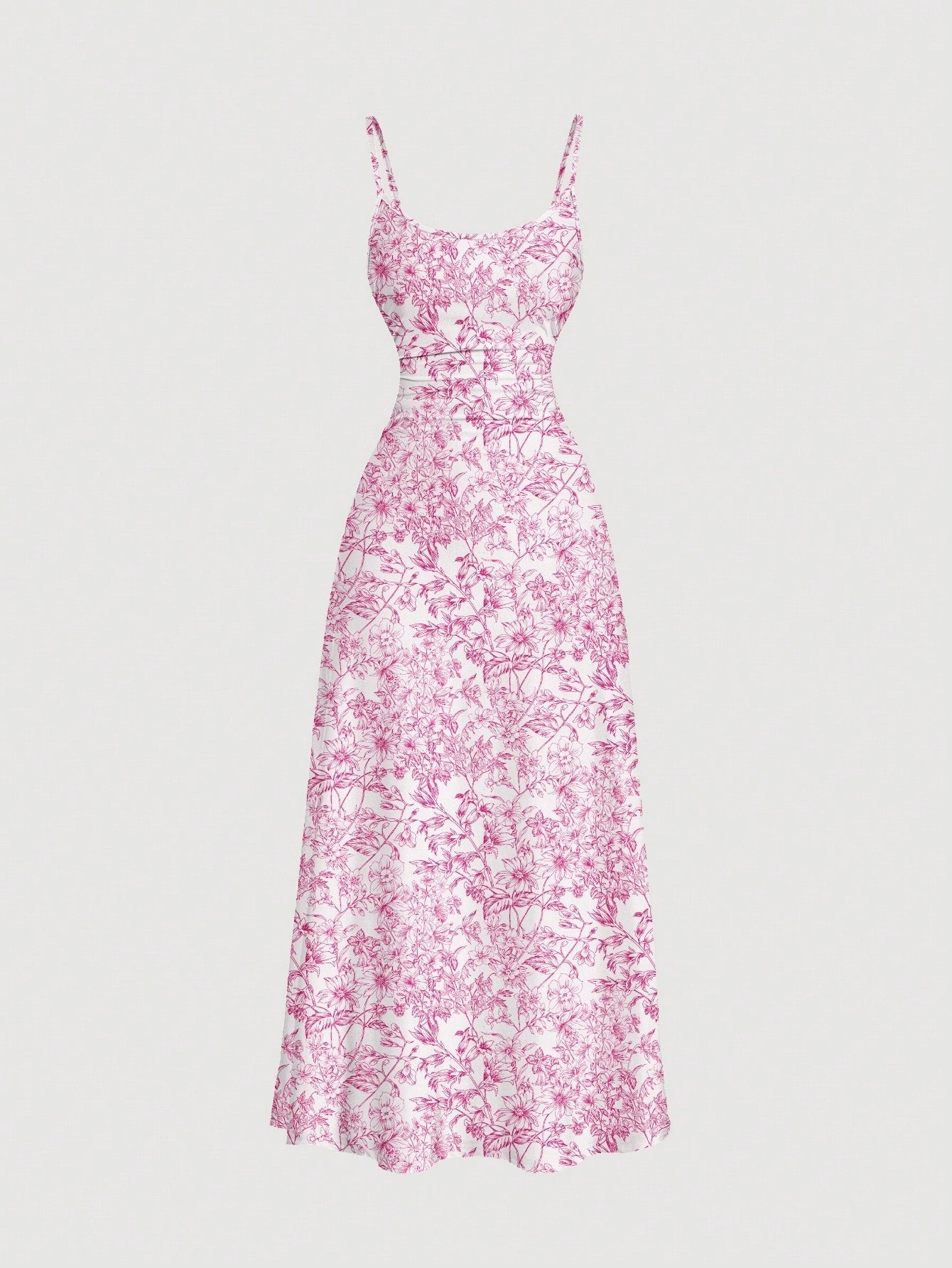 SHEIN MOD Women's Solid Color Ruched Waist Flared Hem Spaghetti Strap Dress,Semi Formal Dress,Elegant Tea Party Dress,Flowy Cruise Women Outfits Lavish Lady Store