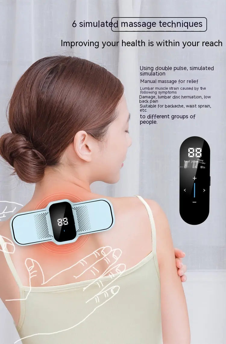 Multifunctional Pulse Heating Micro Current Mini Portable Shoulder And Neck Neck Massager CJDropshipping