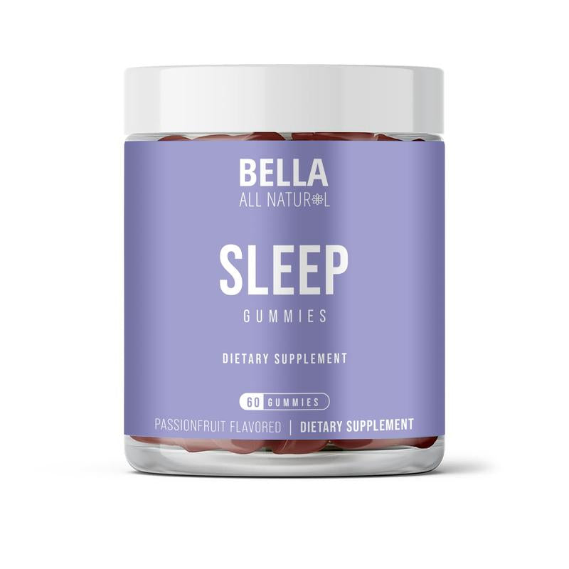 Bella All Natural Sleep Gummies, Passionfruit Flavor, 60Ct