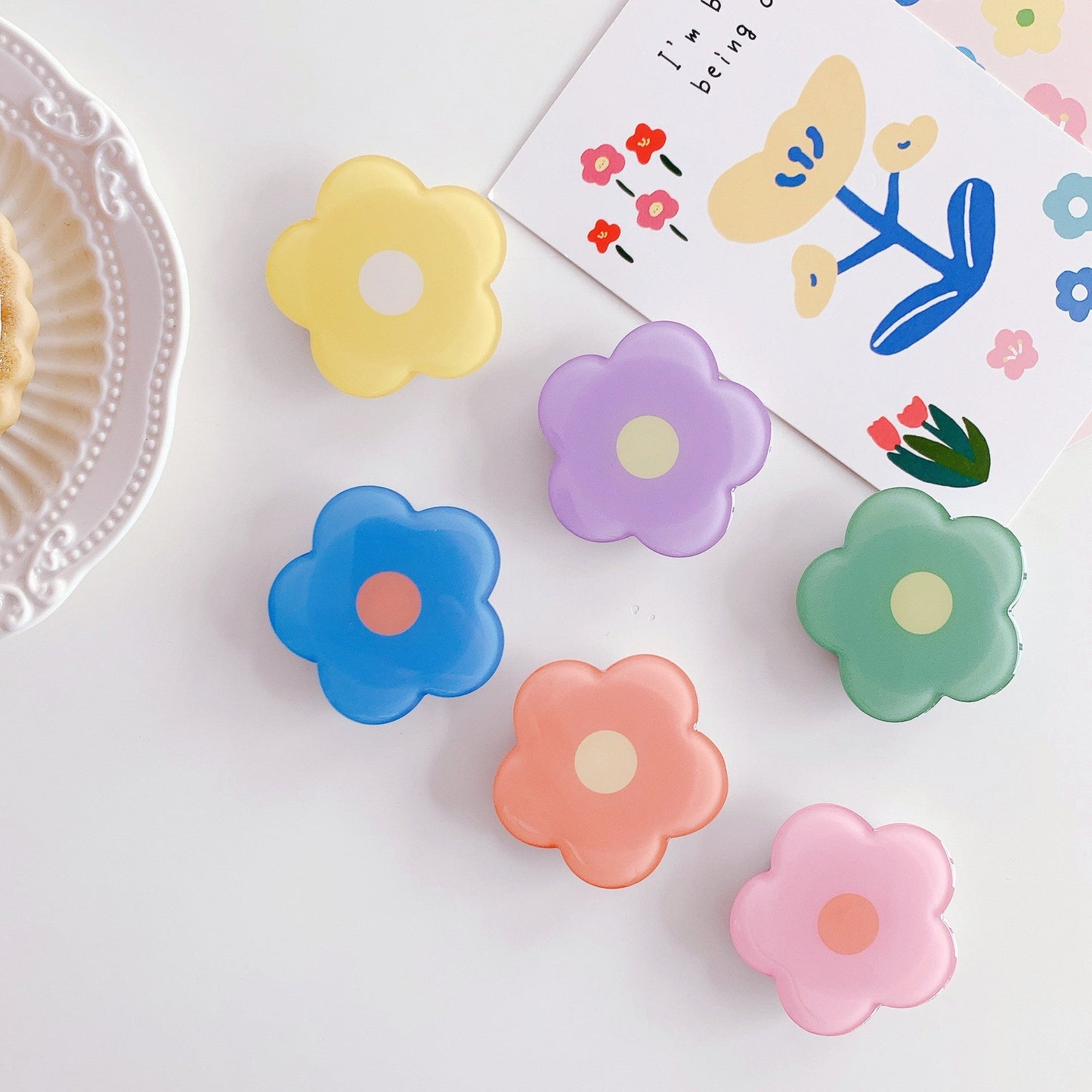 Small   flowers epoxy airbag bracket CJDropshipping