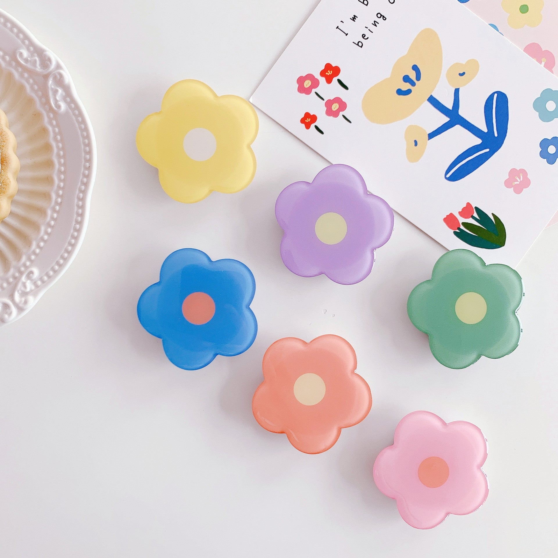 Small   flowers epoxy airbag bracket CJDropshipping