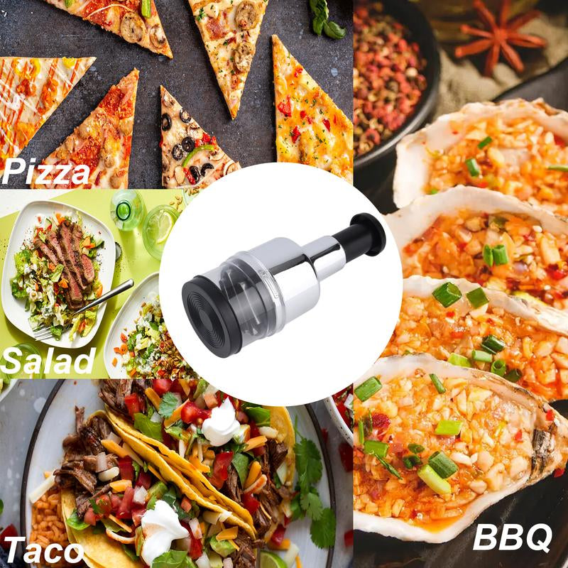Food Chopper, Handheld Veggie Chopper for Vegetable, Onion, Garlic, Nut, Hand Vegetable Cutter, Easy to Clean Manual Hand Vegetable Chopper Dicer, Stainless Steel Blade
