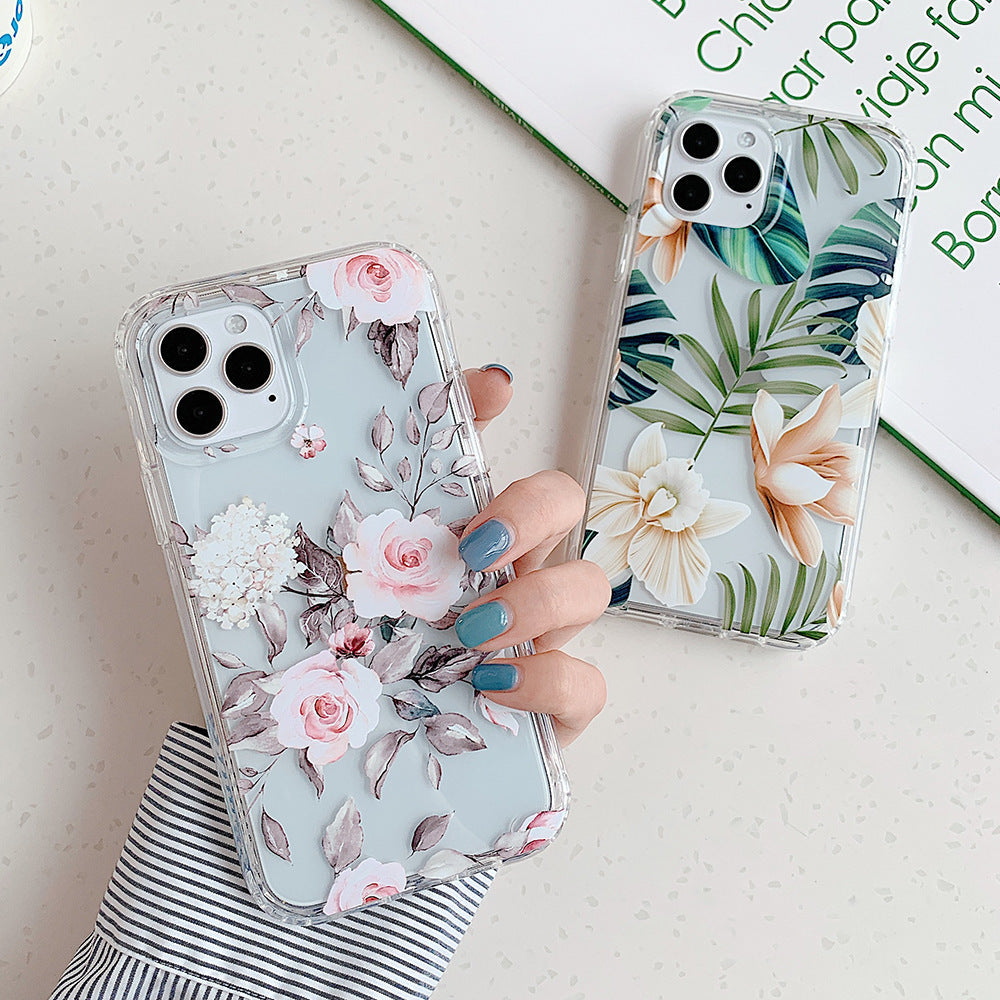 Banana Leaf Watercolor Flowers Are Suitable For Protecting Mobile Phone Cases CJDropshipping