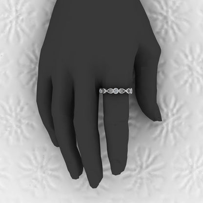 925 Solid Sterling Silver 3-4mm Round Semi Mount Blank Setting Bubble Ring for Breastmilk & Keepsake Resin Ceramic Jewelry FANGQUN Official Store