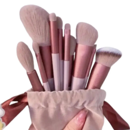 Beautious 13 Pcs Makeup Brush Set Soft hair Loose Powder Eyeshadow Concealer Contour Eyeliner brush Foundation Beauty Cosmetic tools GQIYIBBEI Official Store