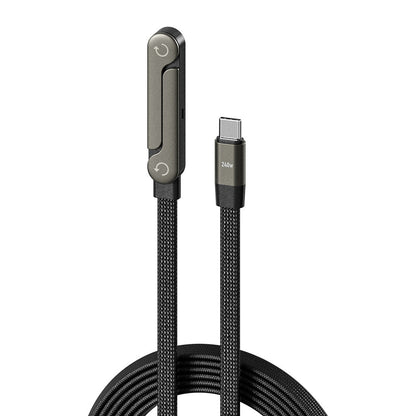 Fast Charging Foldable Bracket Data Cable 2-in-1 Data Wire Foldable Phone Tablet Stand Type-C To Type-C USB-A To Type-C