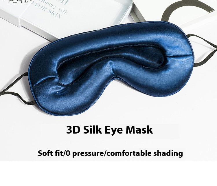 Shading And Ventilation Skin-friendly Mulberry Silk Stereo Eye Mask