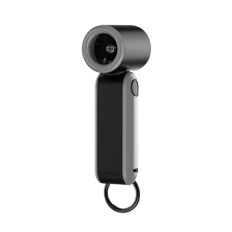 PLAYHOT Portable Handheld Turbo Fan 5Gear 17400 RPM, up to 8 Working Hours, Battery Operated, Air Turbo Tech Hand Fan for Outdoor Activities, Travel & Working