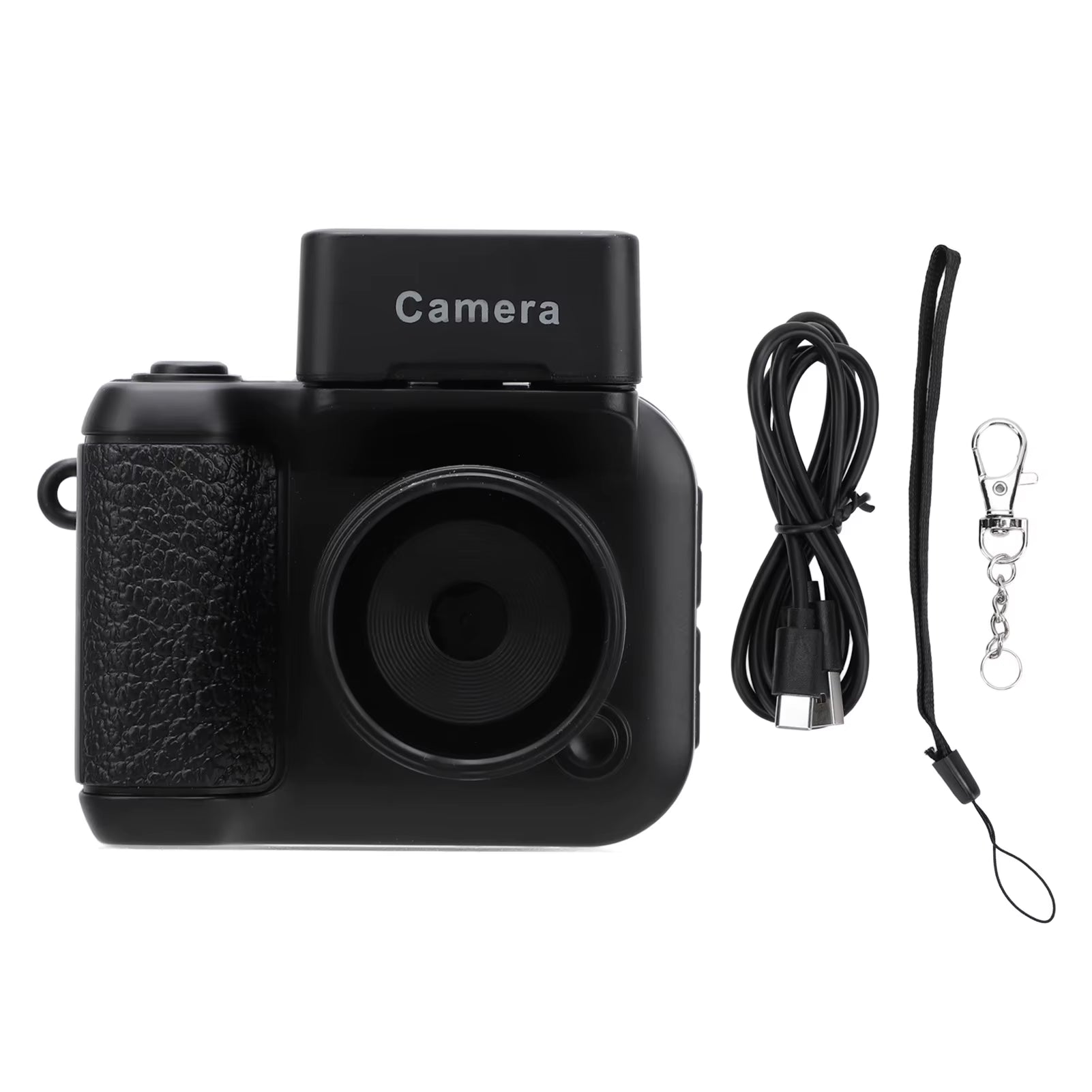 Camera Rechargeable Video Camera Portable Clear Vivid Imaging Easy to Use HD 1080P 2MP 160° Lens Angle for Girl Gift