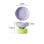 2023 Cute Pet Bowl Pet Items Creative Flower-shaped Bowl Cat Food Bowl