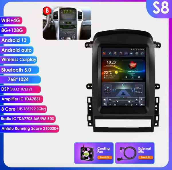 Chevrolet Captiva Sport 2006 - 2012 Multimedia Hizpo Auto Radio Global Store