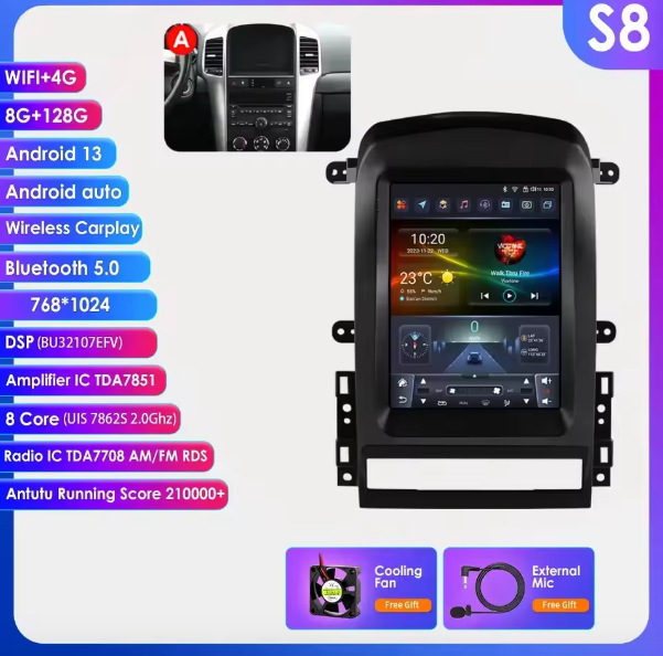 Chevrolet Captiva Sport 2006 - 2012 Multimedia Hizpo Auto Radio Global Store