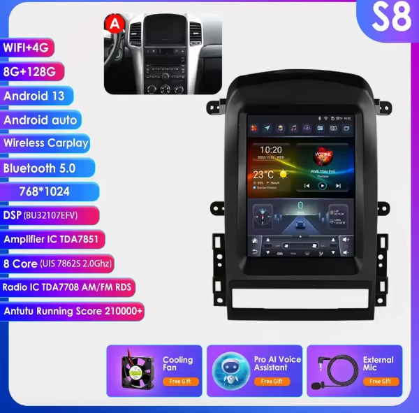 Chevrolet Captiva Sport 2006 - 2012 Multimedia Hizpo Auto Radio Global Store
