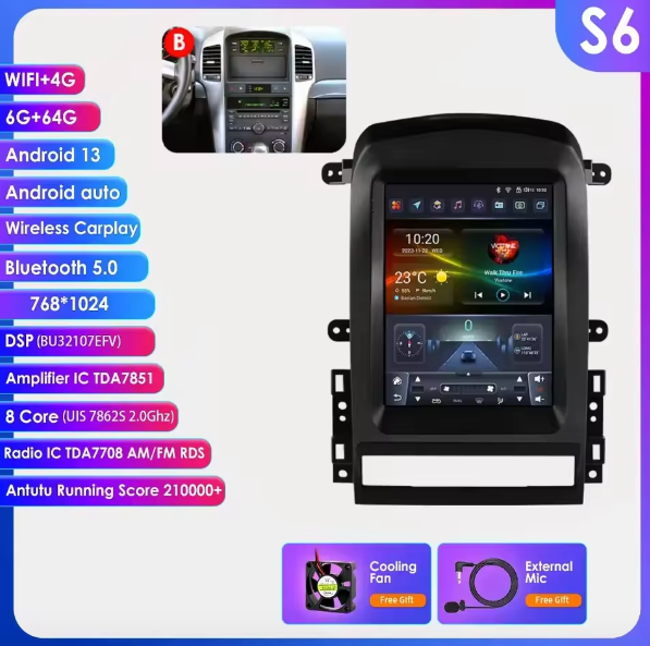 Chevrolet Captiva Sport 2006 - 2012 Multimedia Hizpo Auto Radio Global Store