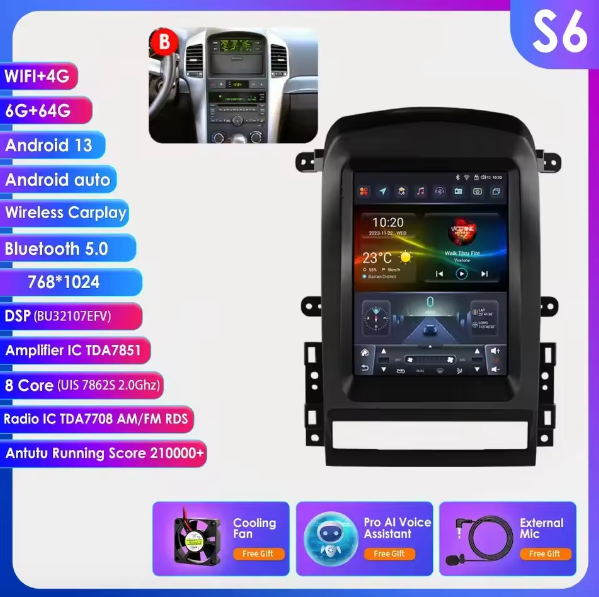 Chevrolet Captiva Sport 2006 - 2012 Multimedia Hizpo Auto Radio Global Store