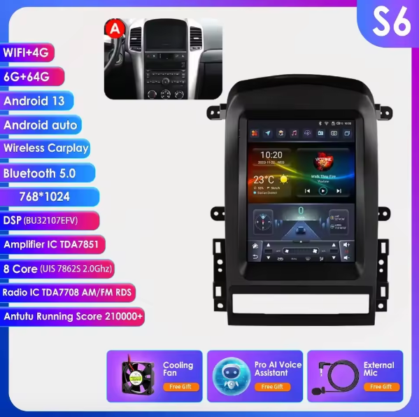 Chevrolet Captiva Sport 2006 - 2012 Multimedia Hizpo Auto Radio Global Store