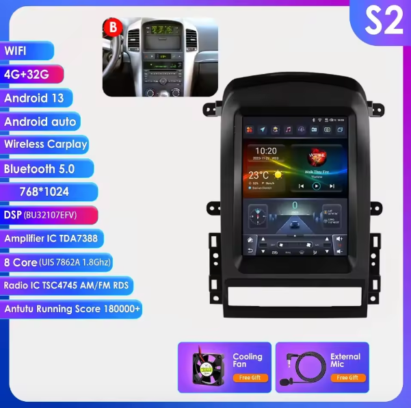 Chevrolet Captiva Sport 2006 - 2012 Multimedia Hizpo Auto Radio Global Store