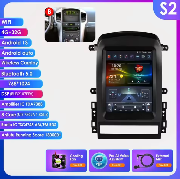 Chevrolet Captiva Sport 2006 - 2012 Multimedia Hizpo Auto Radio Global Store