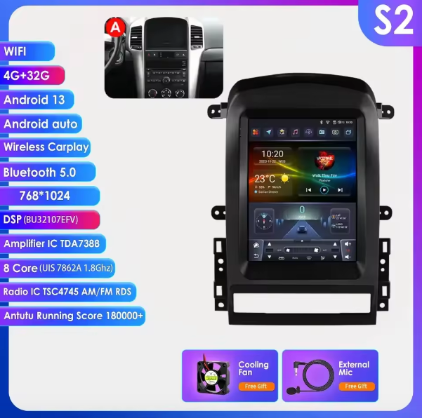 Chevrolet Captiva Sport 2006 - 2012 Multimedia Hizpo Auto Radio Global Store