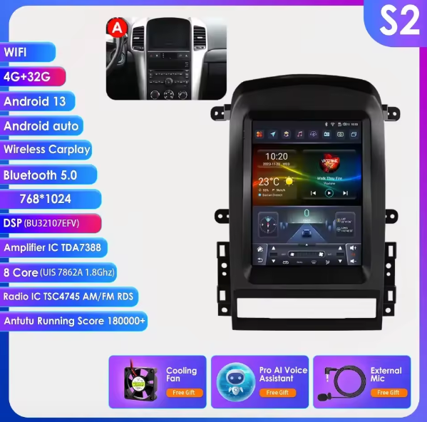 Chevrolet Captiva Sport 2006 - 2012 Multimedia Hizpo Auto Radio Global Store