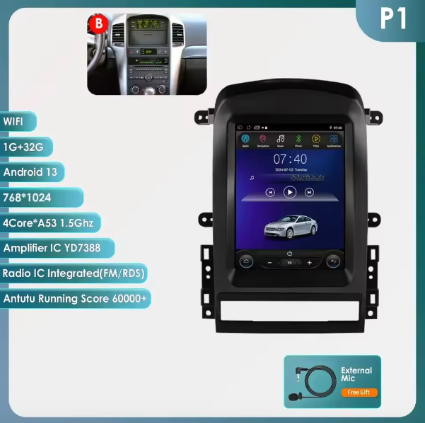 Chevrolet Captiva Sport 2006 - 2012 Multimedia Hizpo Auto Radio Global Store