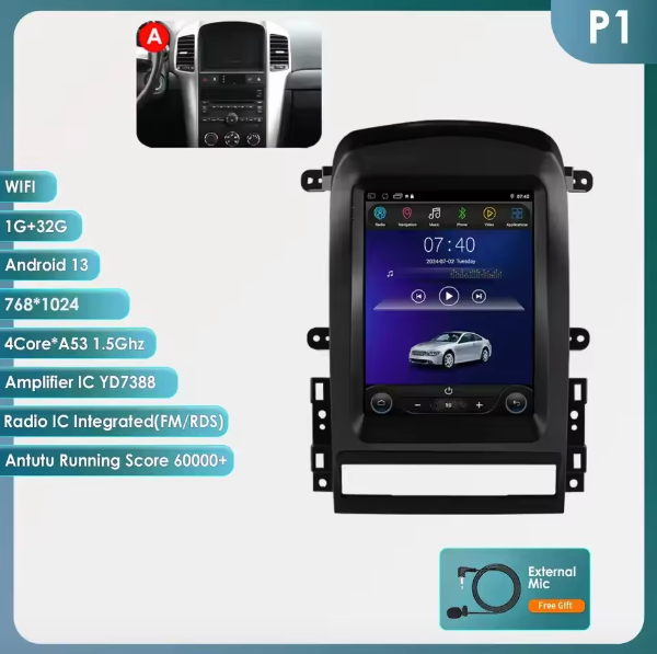 Chevrolet Captiva Sport 2006 - 2012 Multimedia Hizpo Auto Radio Global Store