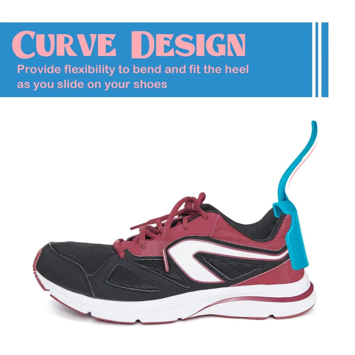 1Pcs Professional Shoe Horn Plastic Shoehorn Lazy Shoe Helper High Quality Anti-Slip Shoe Lifter for Elderly Shoe Accessorie