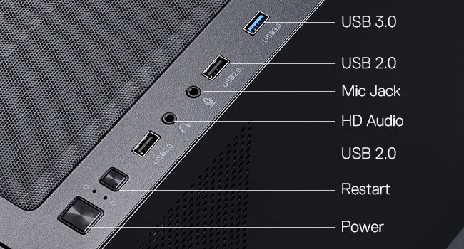 Redragon GC218M Gaming Back-Mounted PC Case, M-ATX Computer Chassis 2 x 120mm Fans Pre-Installed & High Airflow Perforated Panel REDRAGON Online Store