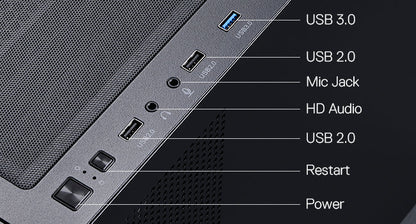 Redragon GC218M Gaming Back-Mounted PC Case, M-ATX Computer Chassis 2 x 120mm Fans Pre-Installed & High Airflow Perforated Panel REDRAGON Online Store